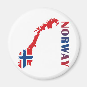 Karte von Norwegen Magnet