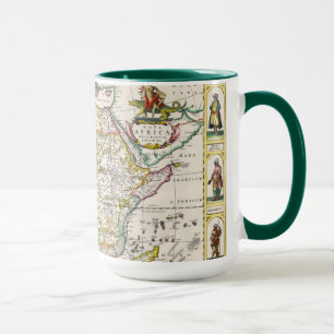 Karte von Nova Afrika Afrikas Tasse