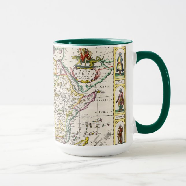 Karte von Nova Afrika Afrikas | Tasse (Rechts)