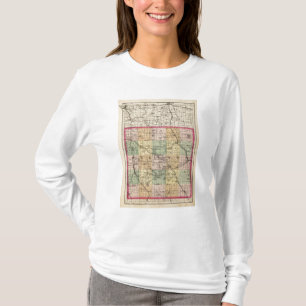 Karte von Oakland County, Michigan T-Shirt