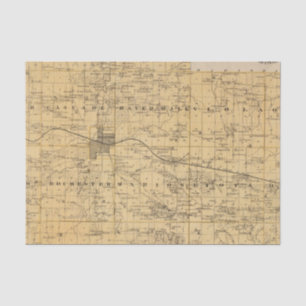 Karte von Olmsted County, Minnesota Seidenpapier