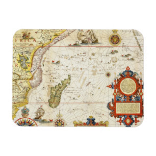Karte von Ostafrika und von Madagaskar, 1596 Magnet