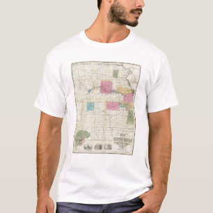 Karte von Ostkansas T-Shirt