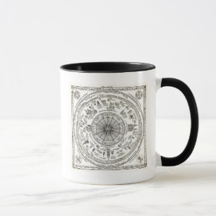 Karte von Oxford-Ansicht von der Bodleian Tasse