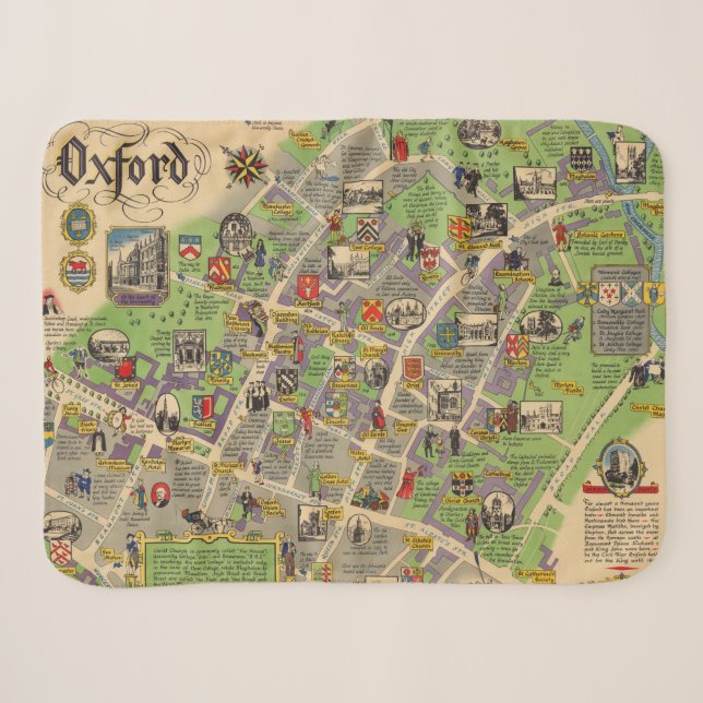 Karte von Oxford, England (britische Eisenbahnen) Sherpadecke (Vorderseite (Horizontal))