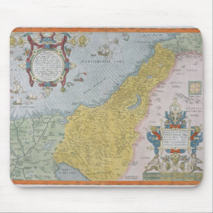 Karte von Palästina Mousepad
