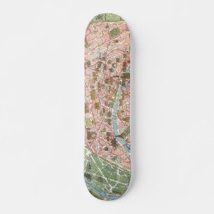 Karte von Paris-Skateboard Oldschool Skateboard