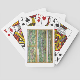 Karte von Parma, Siena, Palermo und Drepanum, von  Spielkarten