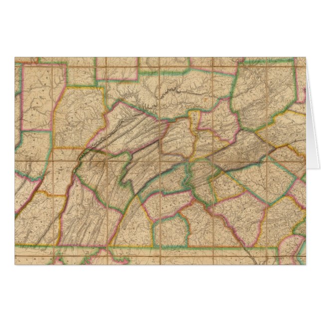 Karte von Pennsylvania (Vorderseite (Horizontal))