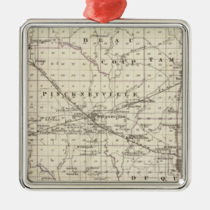 Karte von Perry County, von Nashville und von Ornament Aus Metall