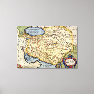 Karte von Persien, vom "Theatrum Orbis Terrarum", Leinwanddruck