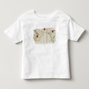 Karte von Persien, von Arabien und von Indien Kleinkind T-shirt