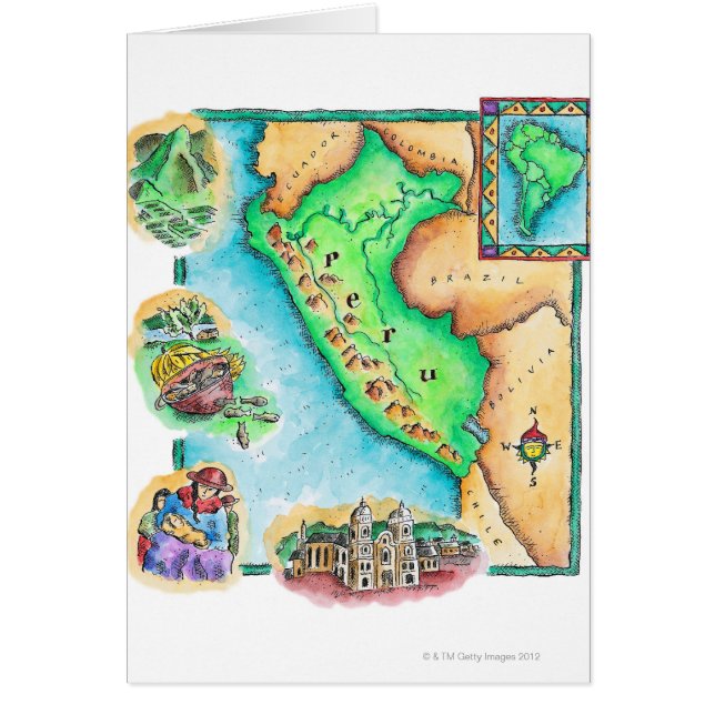 Karte von Peru (Vorne)