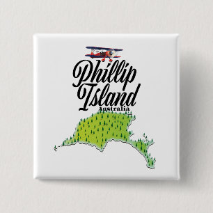 Karte von Phillip Island Australien Button