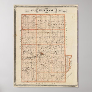 Karte von Putnam County Poster