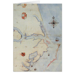 Karte von Raleighs Virginia