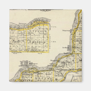 Karte von Rock Island Landkreis und Dixon Magnet