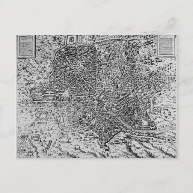 Karte von Rom, 1579 (Vorderseite)