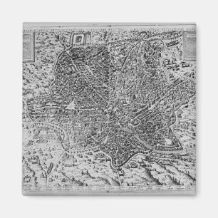 Karte von Rom, 1579 Magnet