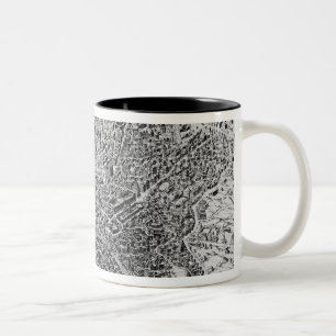 Karte von Rom, 1579 Zweifarbige Tasse