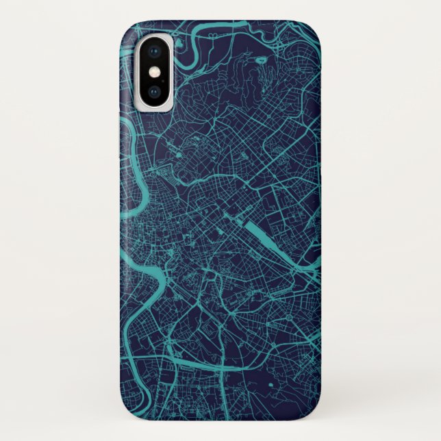 Karte von Rom Case-Mate iPhone Hülle (Rückseite)