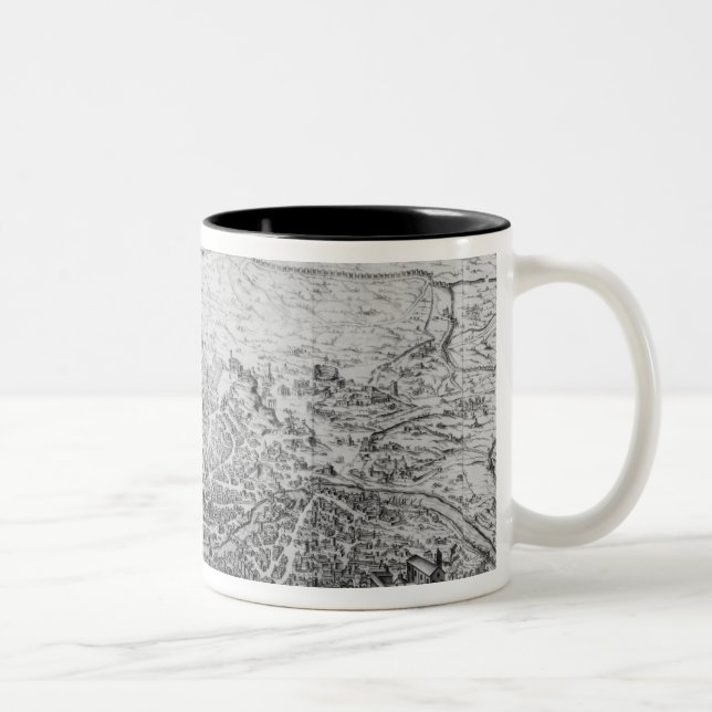 Karte von Rom Zweifarbige Tasse (Rechts)