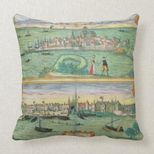 Karte von Rotterdam und von Gouda, von 'Civitates Kissen