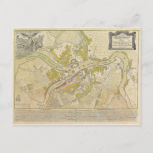 Karte von Sankt Petersburg Russland von 1737
