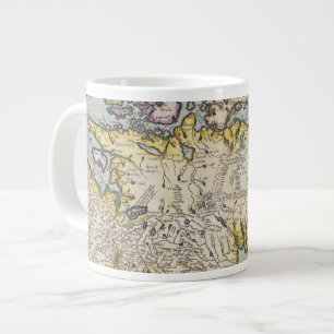 Karte von Schottland Miliaria Scotia Jumbo-Tasse