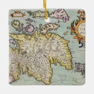 Karte von Schottland   Miliaria Scotia Keramikornament