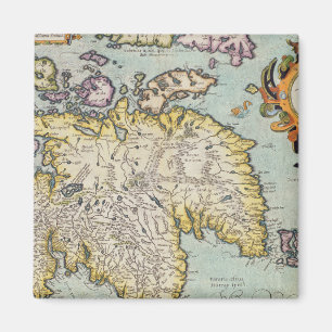 Karte von Schottland Miliaria Scotia Magnet