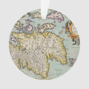 Karte von Schottland   Miliaria Scotia Ornament