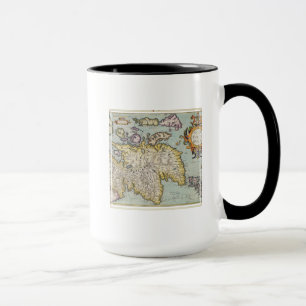 Karte von Schottland   Miliaria Scotia Tasse