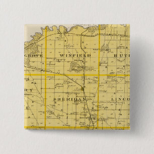 Karte von Scott Landkreis, Staat von Iowa Button