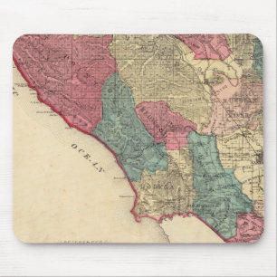 Karte von Sonoma Landkreis Kalifornien Mousepad