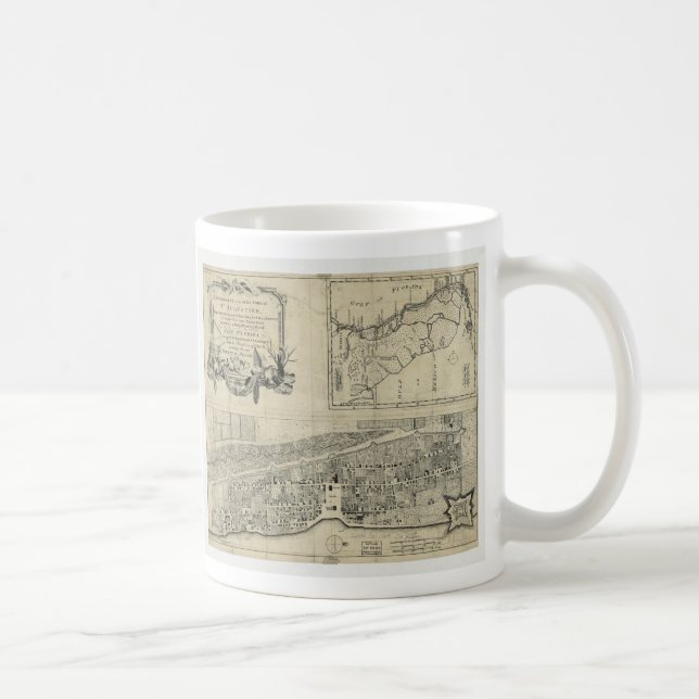 Karte von St Augustine Florida (1764) Kaffeetasse (Rechts)