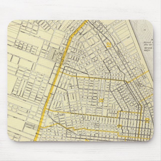 Karte von St. Louis City Mousepad (Vorne)