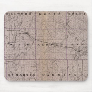 Karte von Stearns Landkreis, Minnesota Mousepad