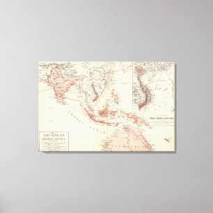 Karte von Südostasien u. von Nordaustralien Leinwanddruck