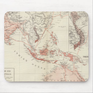 Karte von Südostasien u. von Nordaustralien Mousepad