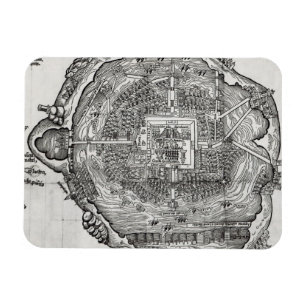 Karte von Tenochtitlan Magnet