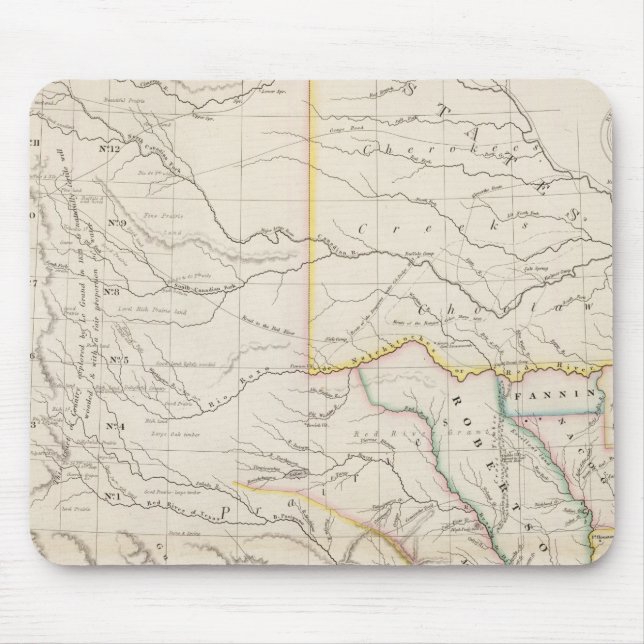Karte von Texas Mousepad (Vorne)