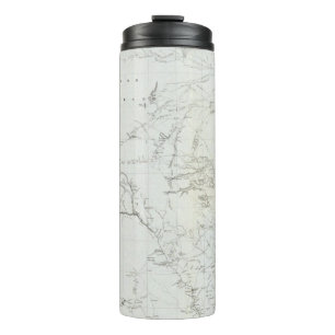 Karte von Texas und Teil New Mexiko Thermosbecher