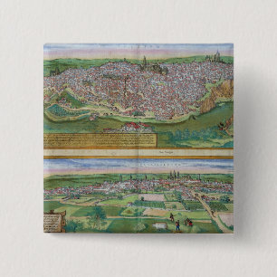 Karte von Toledo und von Valladolid, von Button