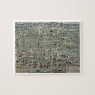 Karte von Tunis, von "Civitates Orbis Terrarum"