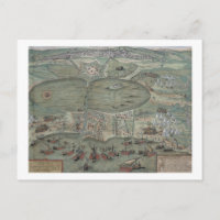 Karte von Tunis, von "Civitates Orbis Terrarum" vo