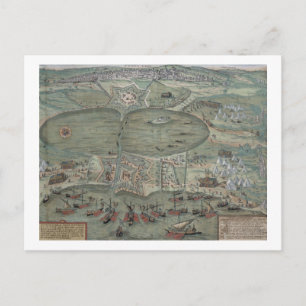 Karte von Tunis, von "Civitates Orbis Terrarum" vo
