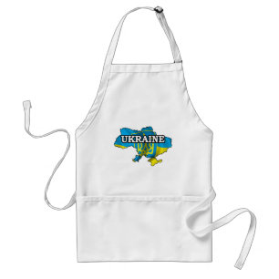 Karte von Ukraine Schürze