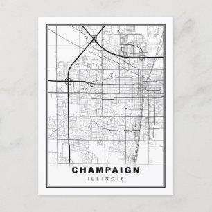 Karte von Urbana-Champaign