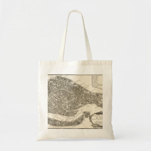 Karte von Venedig - 1764 alte bildliche Karte Tragetasche